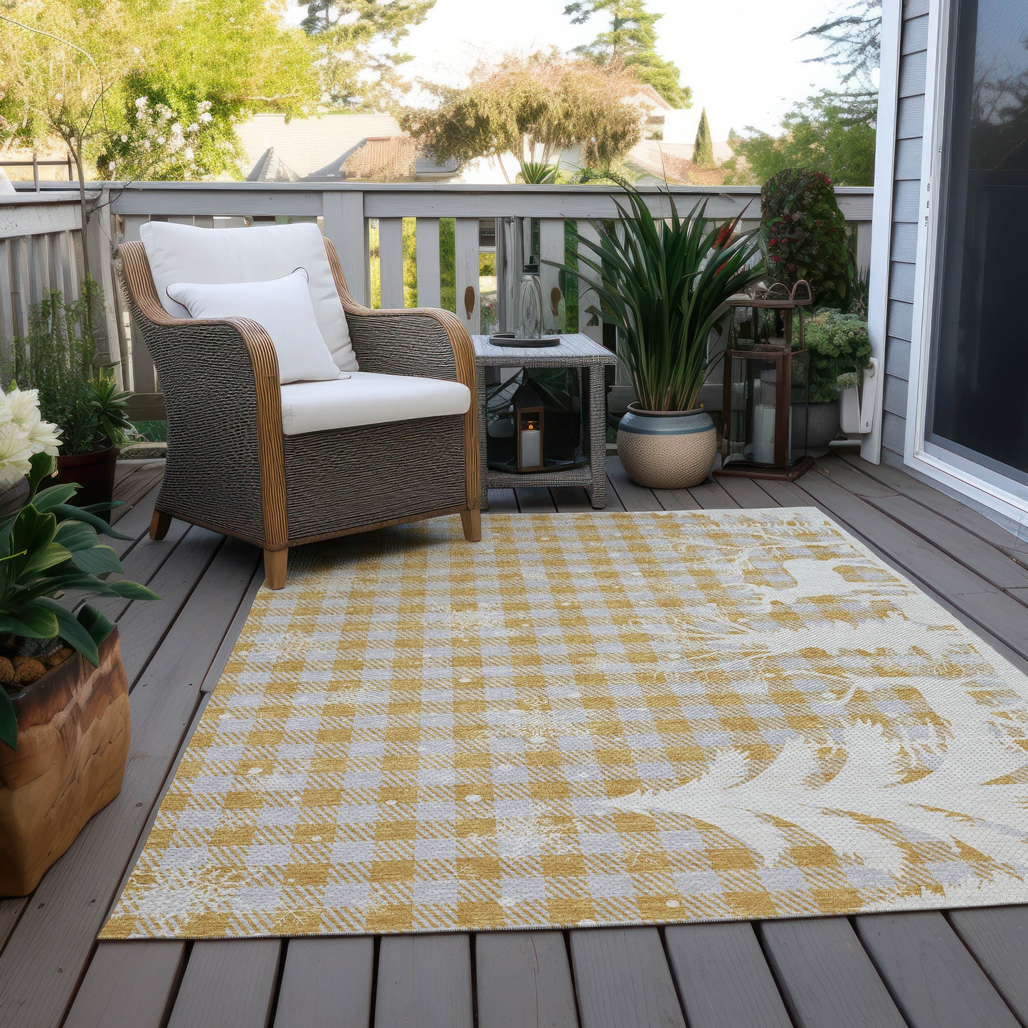 Machine Made Wonderland WN32 Gold - Dalyn Rugs