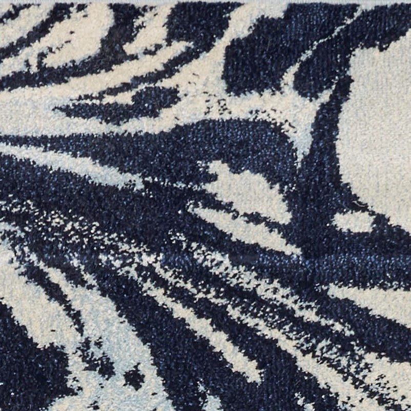 Watercolors 6232 Blue Marble Machine Woven Performance Area Rug - KAS