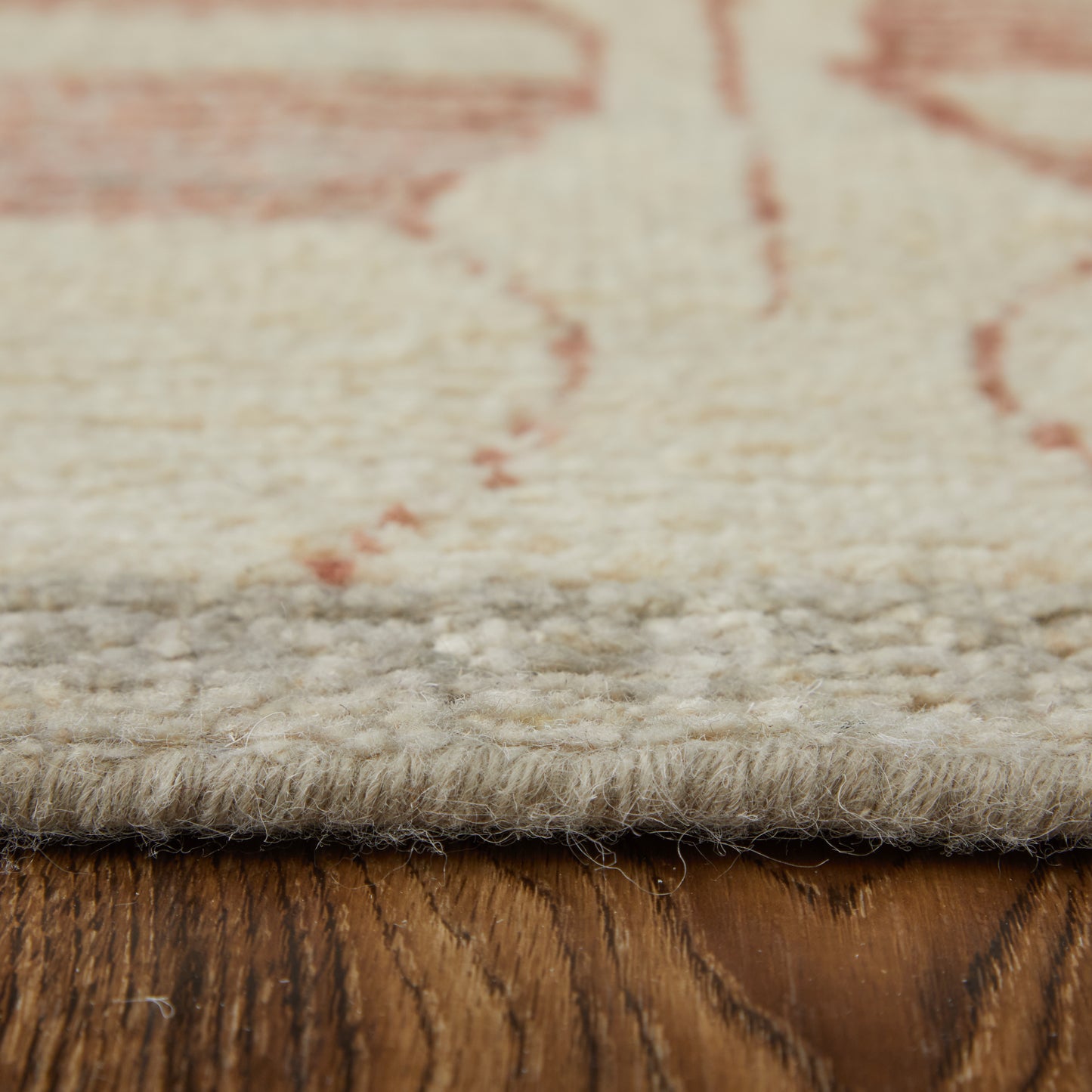 Kasbah Transitional/Global/Craftsman Tan/Gray/Red Area Rug