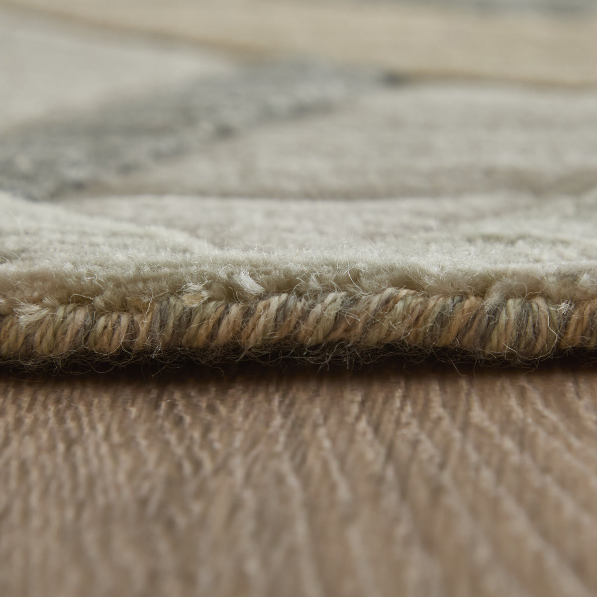 Jaxson Modern/Industrial Abstract/Chevron Ivory/Tan/Gray - Feizy Rug