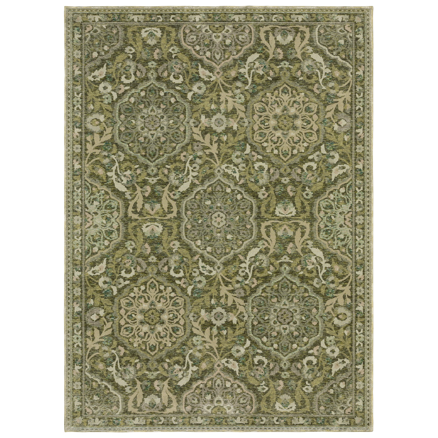 ANDORRA 3709C Green Rug - ORIENTAL WEAVERS