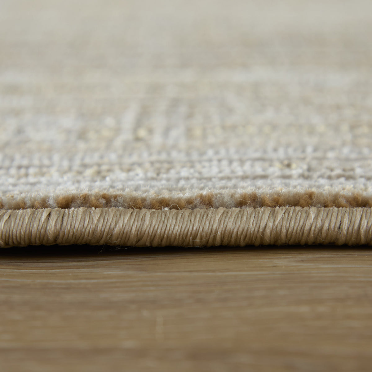 Augustine Traditional/Classic/Vintage Medallion/Bordered/Distressed Tan/Ivory - Feizy Rug