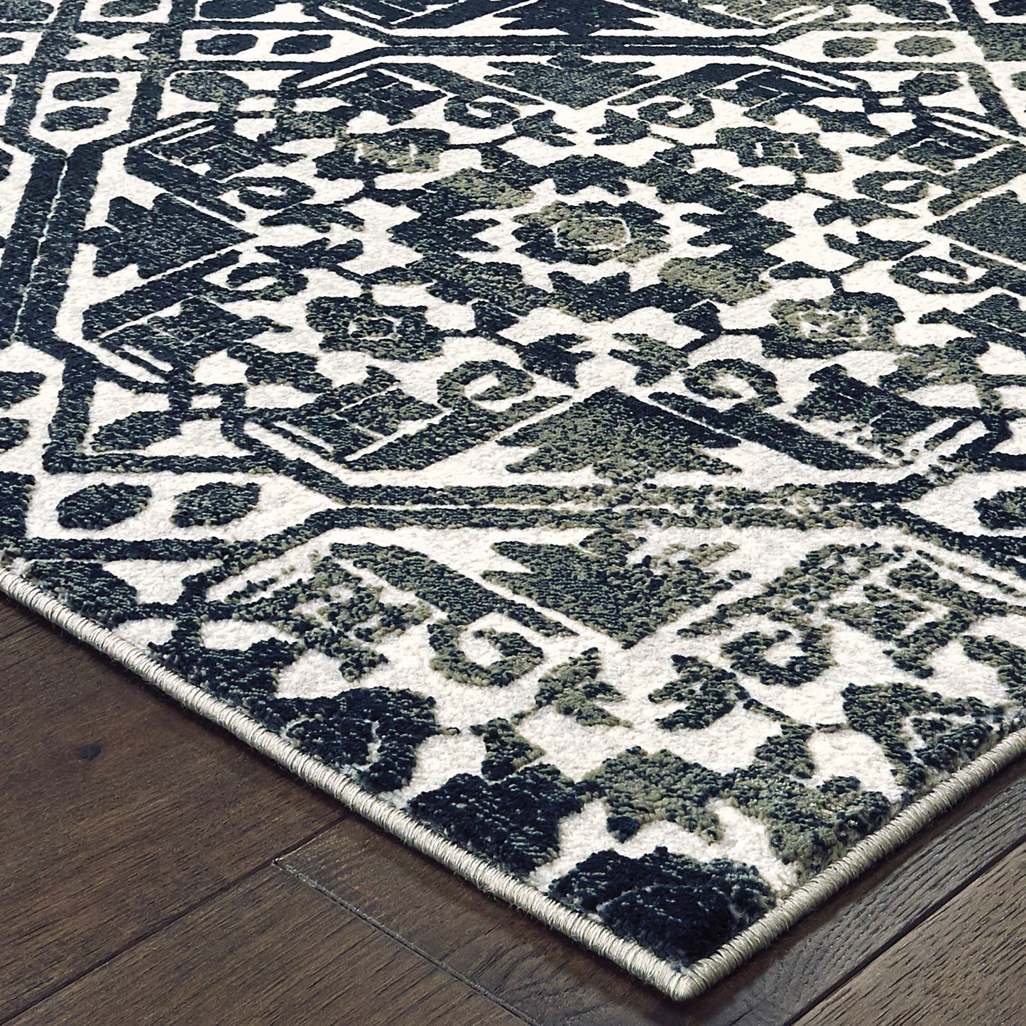 BOWEN 5506E Navy Rug - ORIENTAL WEAVERS