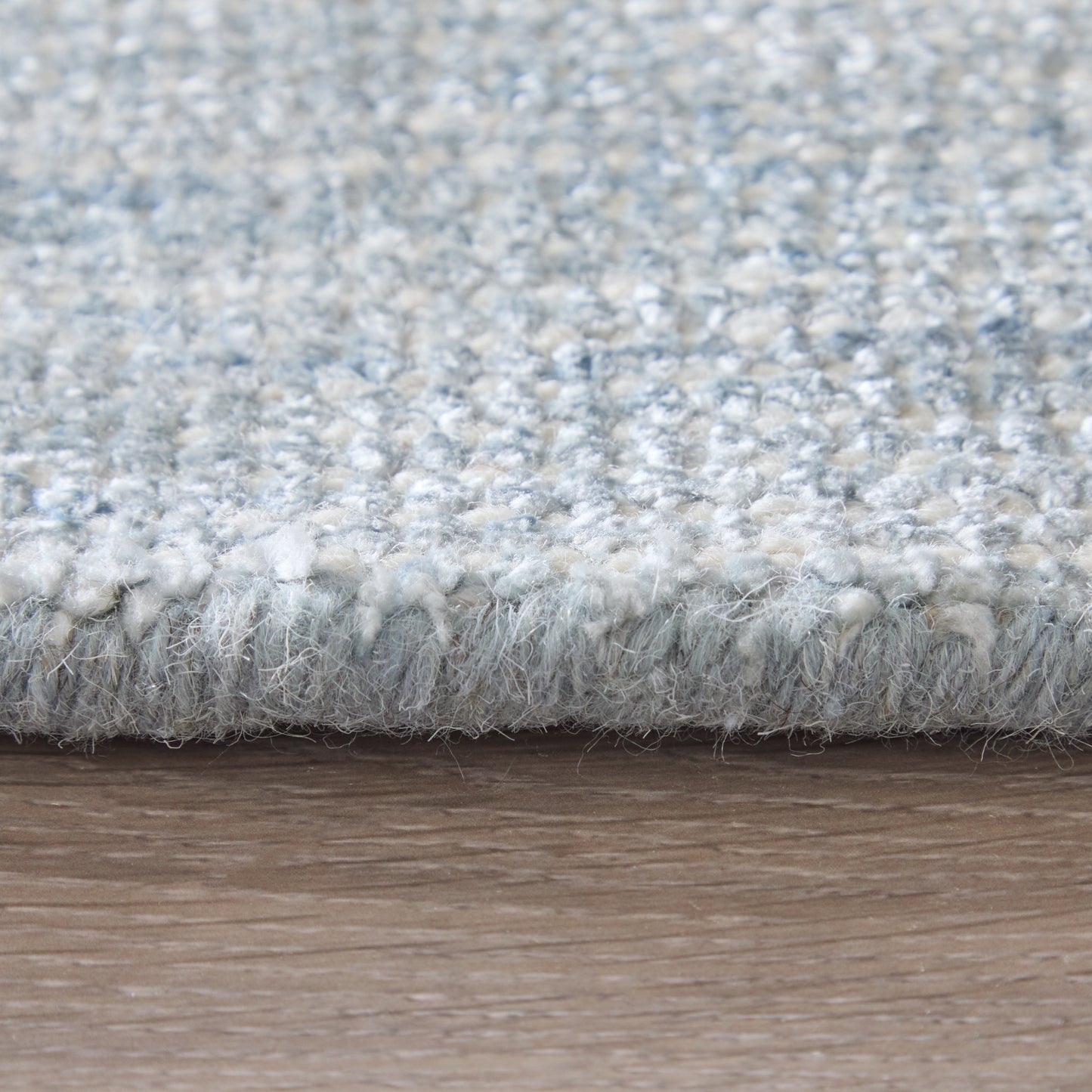 Fleetwood Modern/Casual Solid Gray/Ivory - Feizy Rug