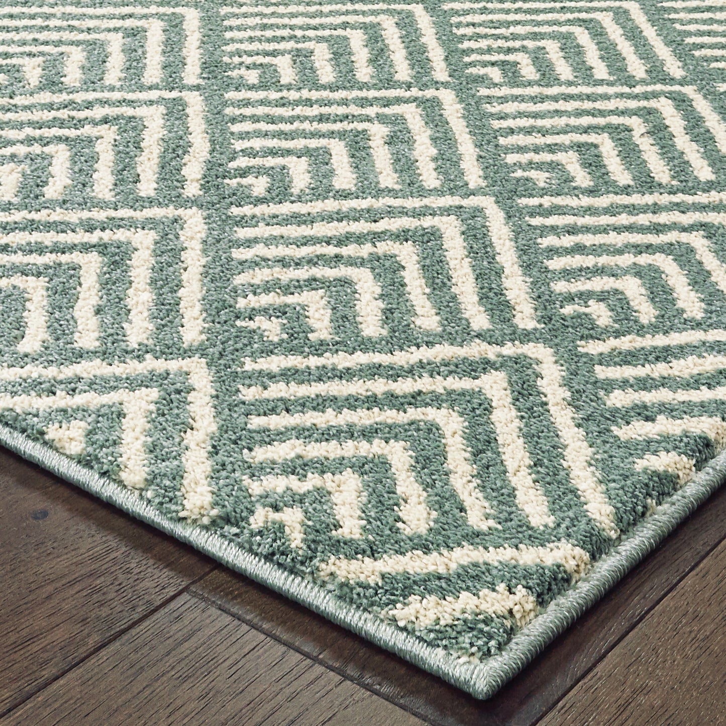 CARSON 9667C Blue Rug - ORIENTAL WEAVERS