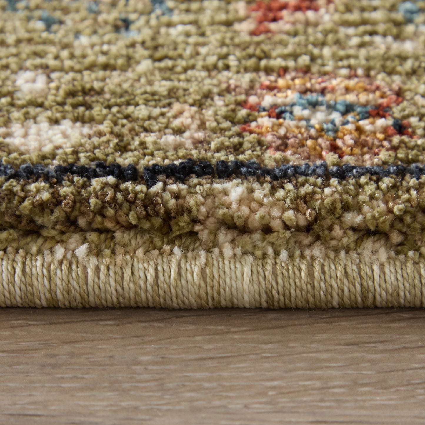 Pearson Traditional/Vintage Persian/Bordered Green/Ivory/Blue - Feizy Rug