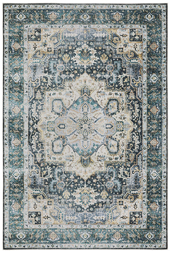 CHARLESTON CHA01 Blue Rug - ORIENTAL WEAVERS