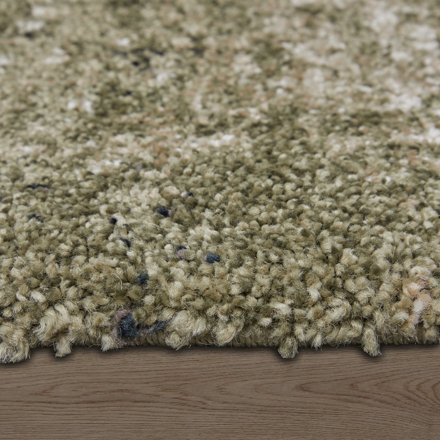 Skyview Modern/Industrial/Casual Abstract/Distressed Green/Tan - Feizy Rug