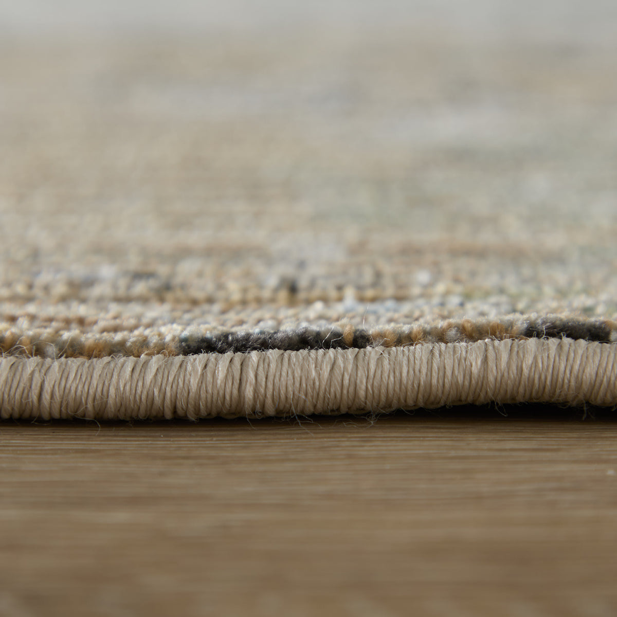 Greenwich Modern Abstract/Distressed Ivory/Tan/Blue - Feizy Rug