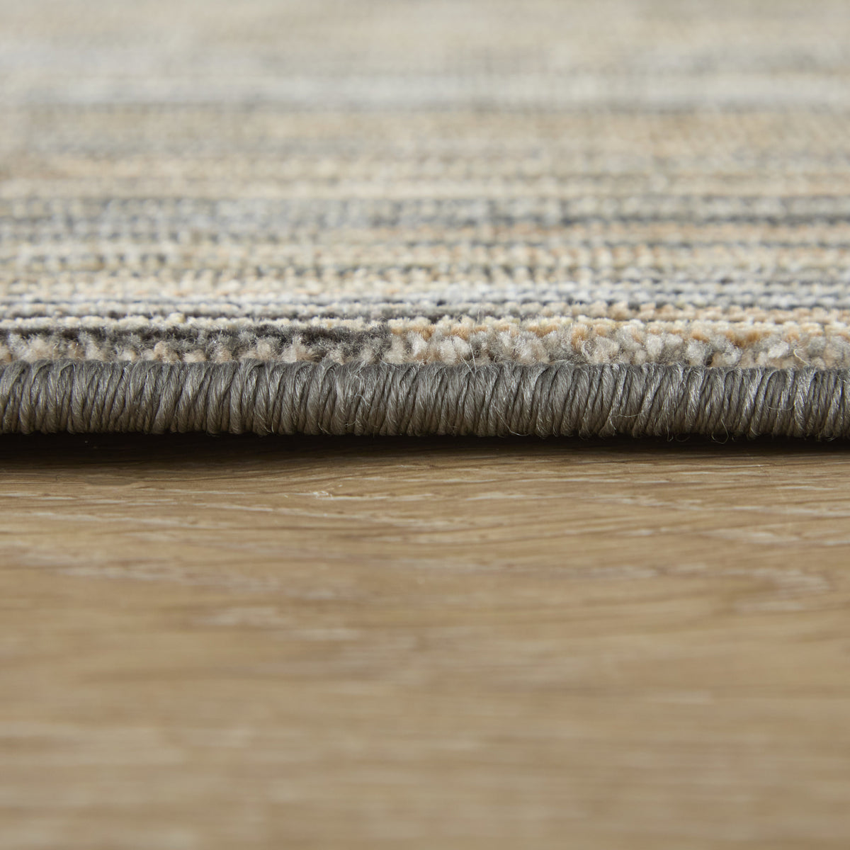 Priestley Modern Solid/Stripes Taupe - Feizy Rug