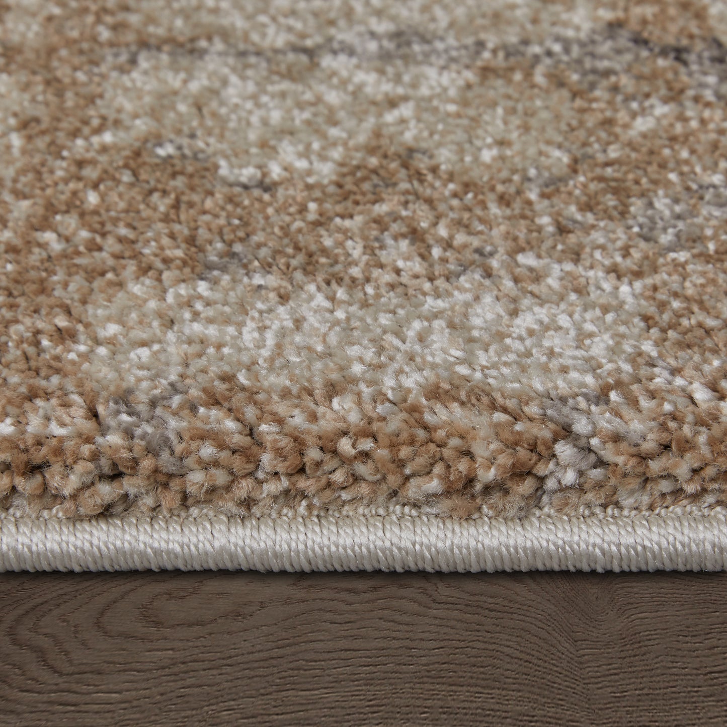 Skyview Modern/Industrial/Rustic Abstract/Stripes/Distressed Brown/Tan/Ivory - Feizy Rug