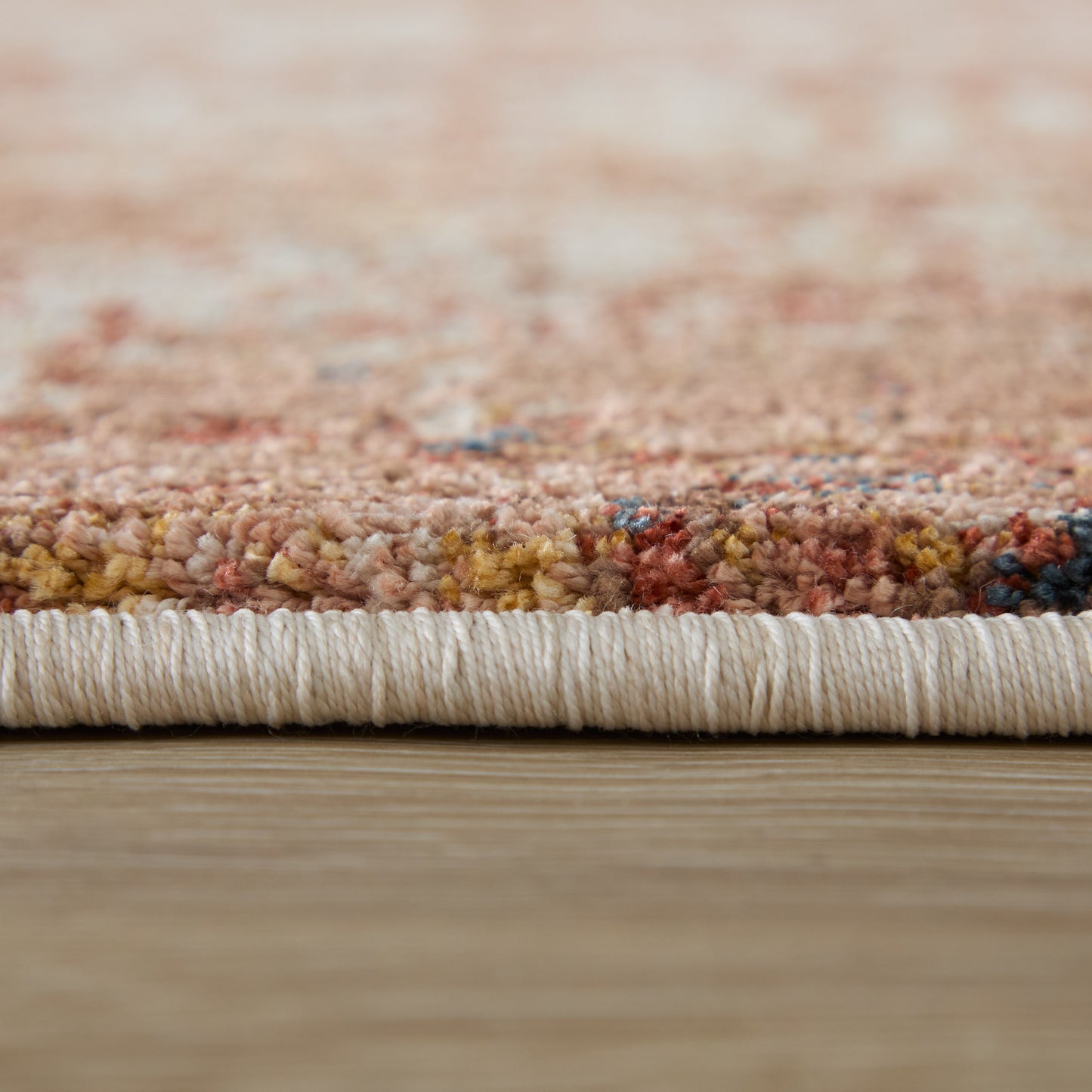 Pearson Modern/Industrial Abstract/Watercolor Ivory/Red/Tan - Feizy Rug