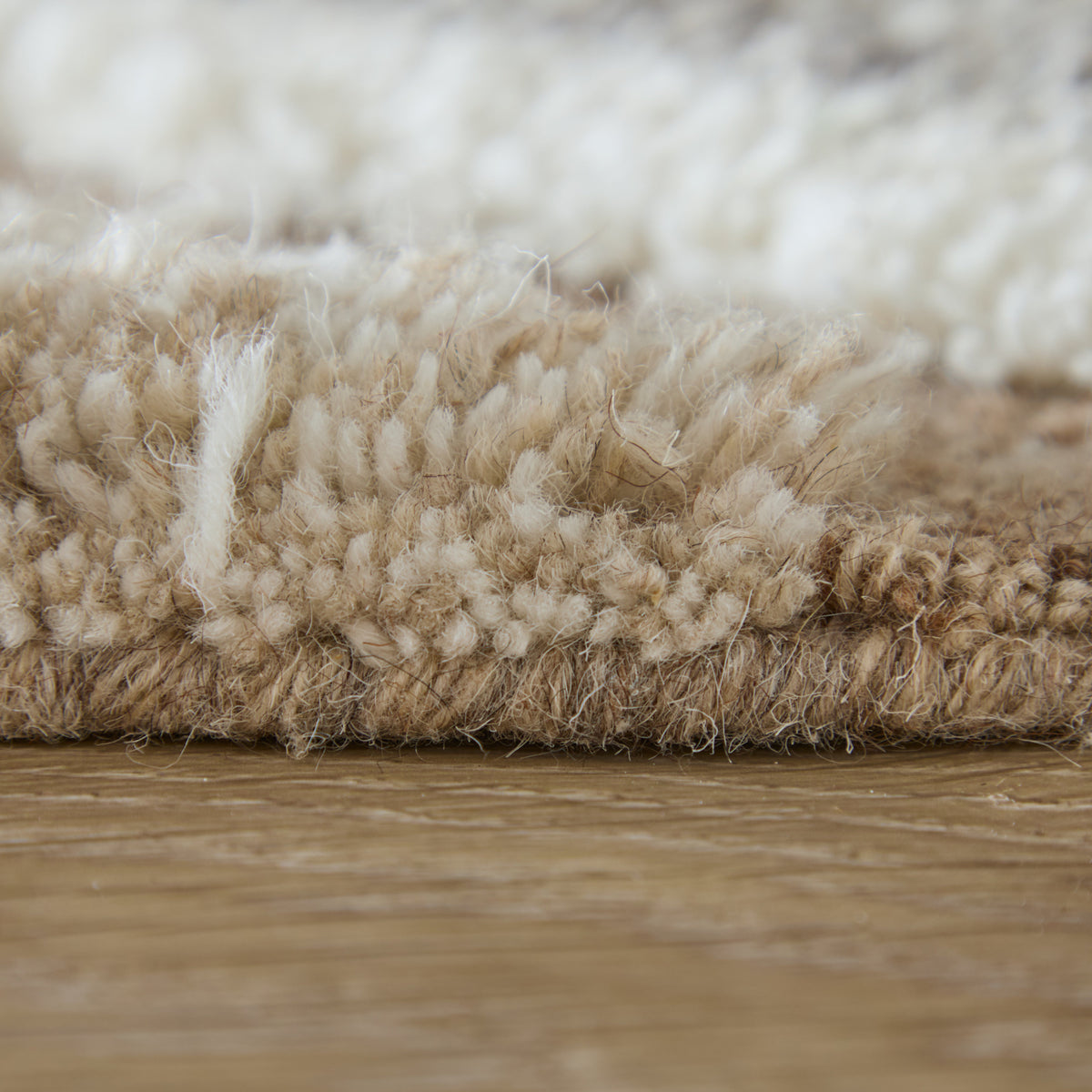 Anica Transitional/Bohemian & Eclectic/Global Geometric/Chevron/Abstract Brown/Gray/Ivory - Feizy Rug