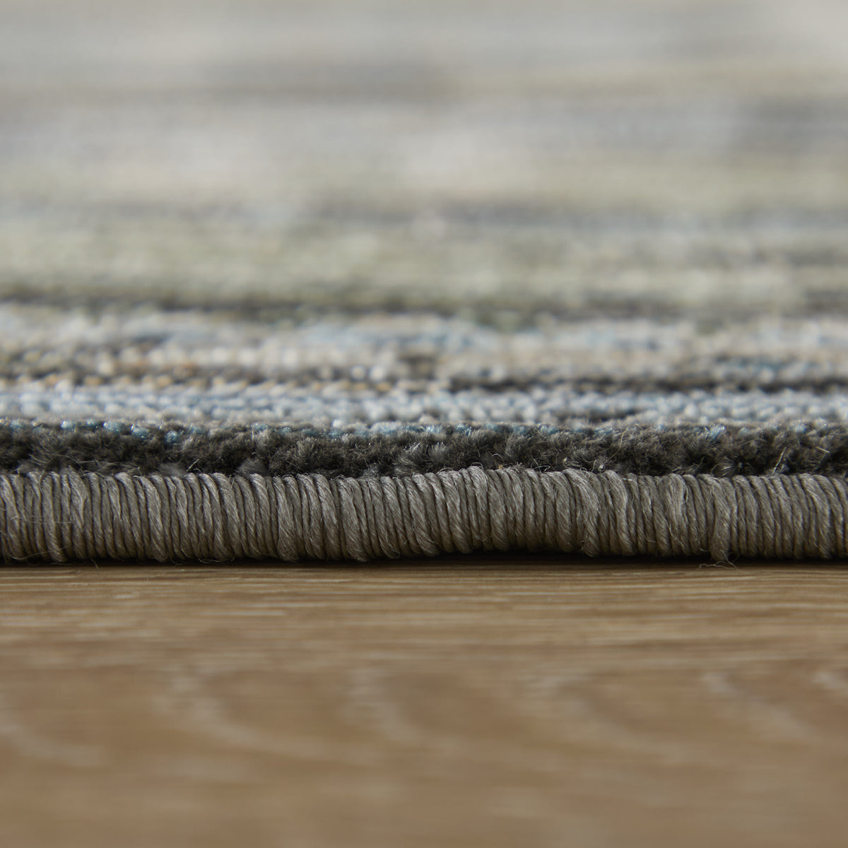 Augustine Traditional/Classic/Vintage Medallion/Bordered/Distressed Green/Blue/Ivory - Feizy Rug