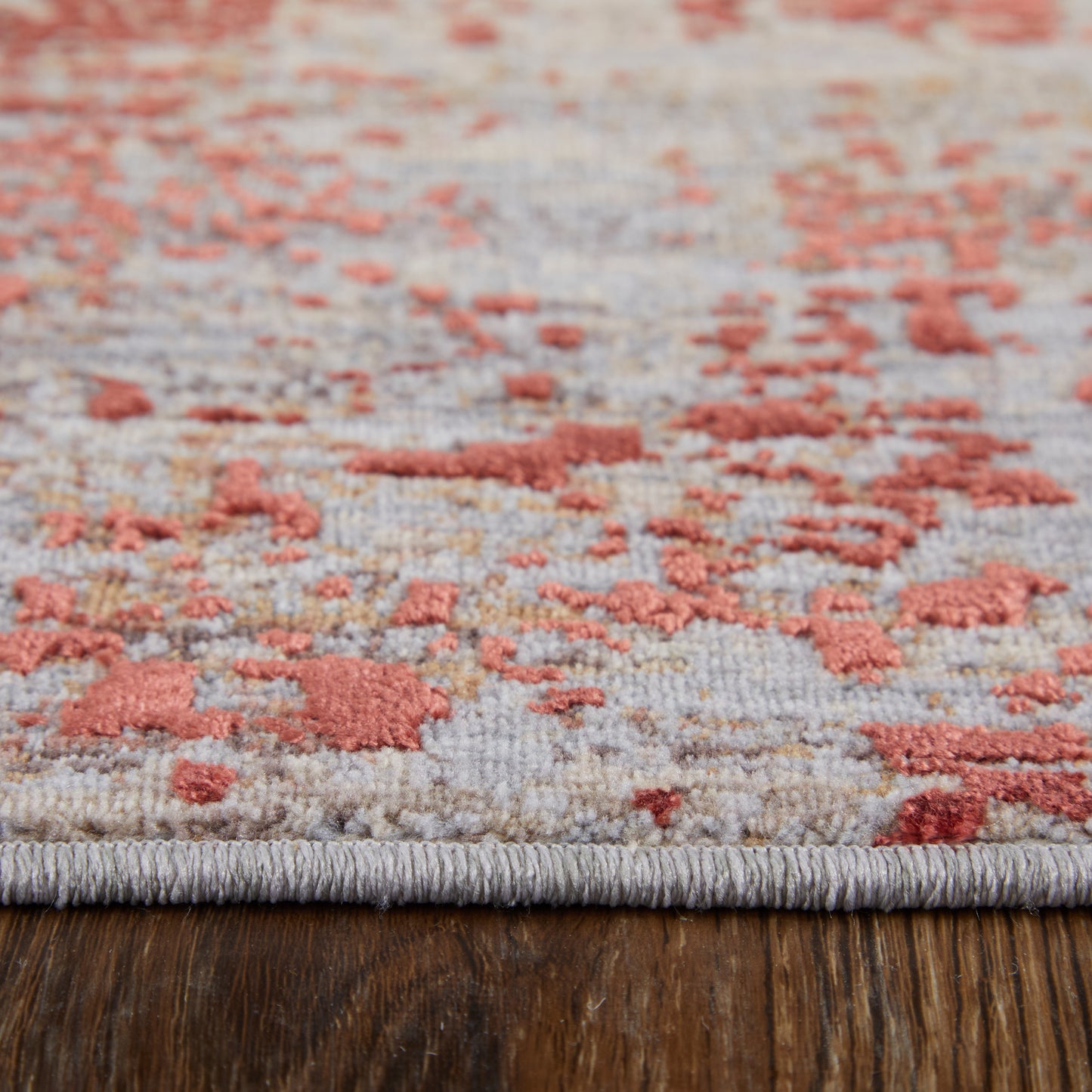 Pryor Modern/Casual/Bohemian & Eclectic Watercolor/Abstract Red/Gray/Blue - Feizy Rug