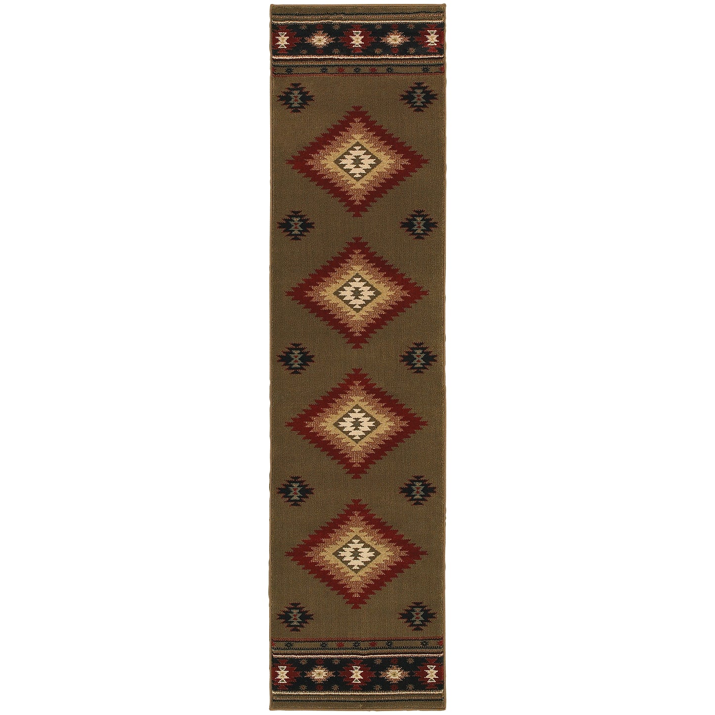HUDSON 087J1 Green Rug - ORIENTAL WEAVERS