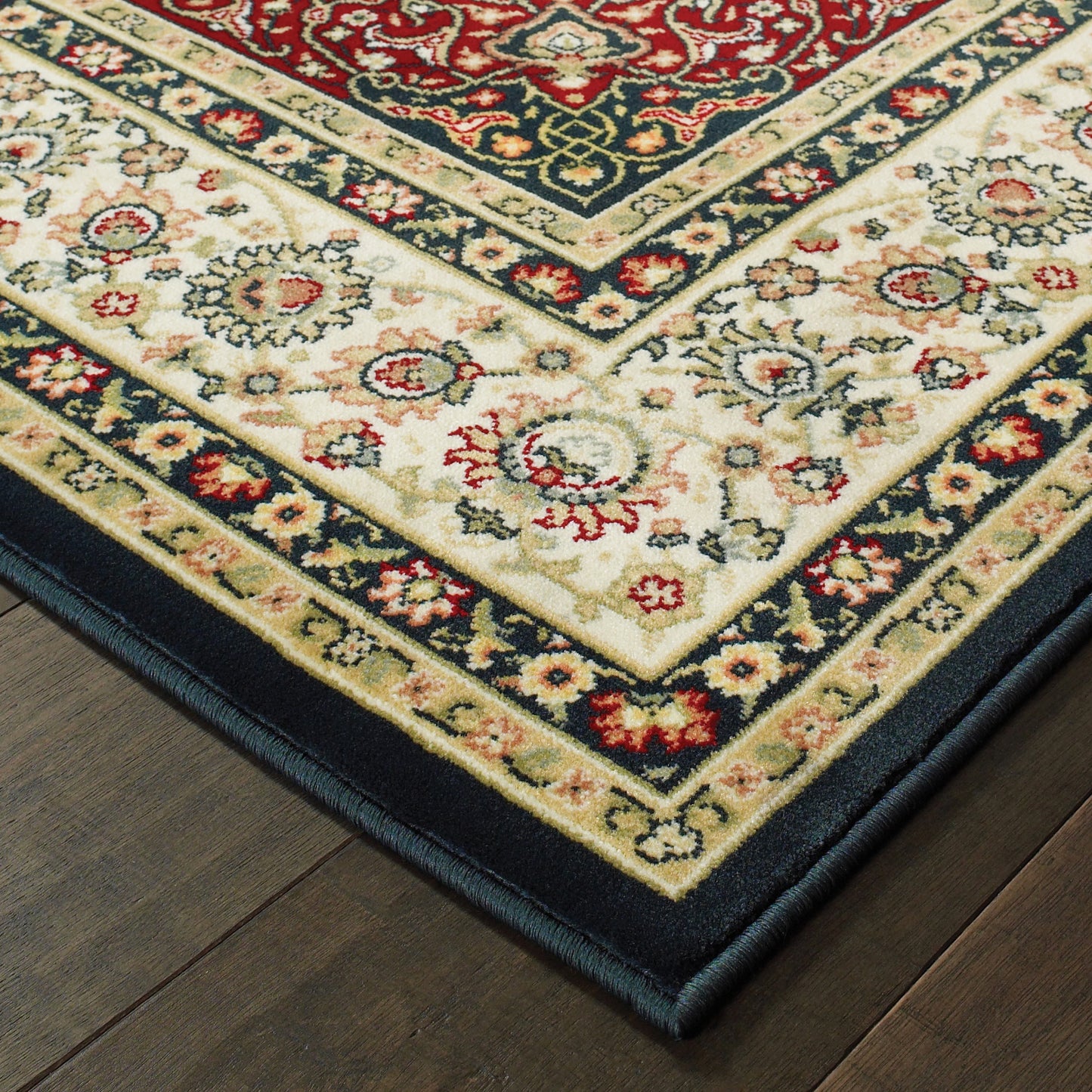KASHAN 119U1 Navy Rug - ORIENTAL WEAVERS