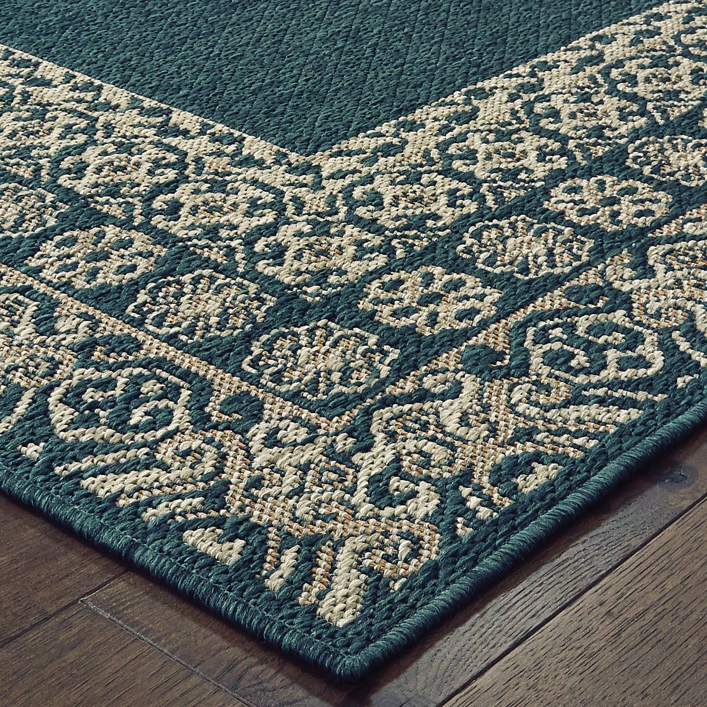 LATITUDE 1503B Blue Rug - ORIENTAL WEAVERS