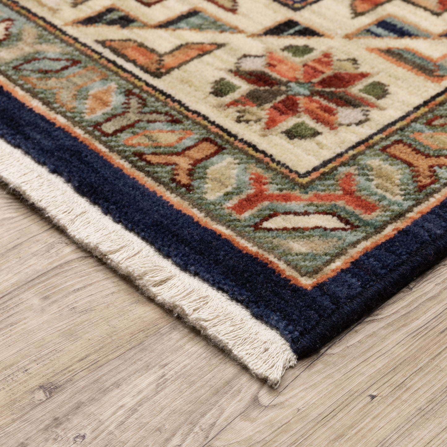 LILIHAN 532B6 Navy Rug - ORIENTAL WEAVERS