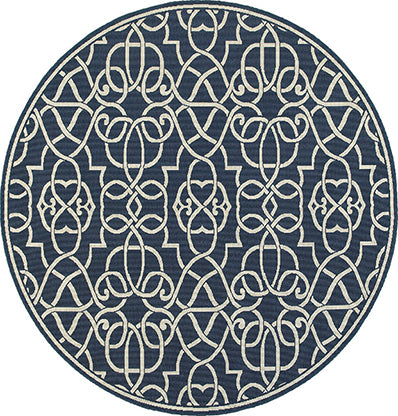 MERIDIAN 2205B Navy Rug - ORIENTAL WEAVERS