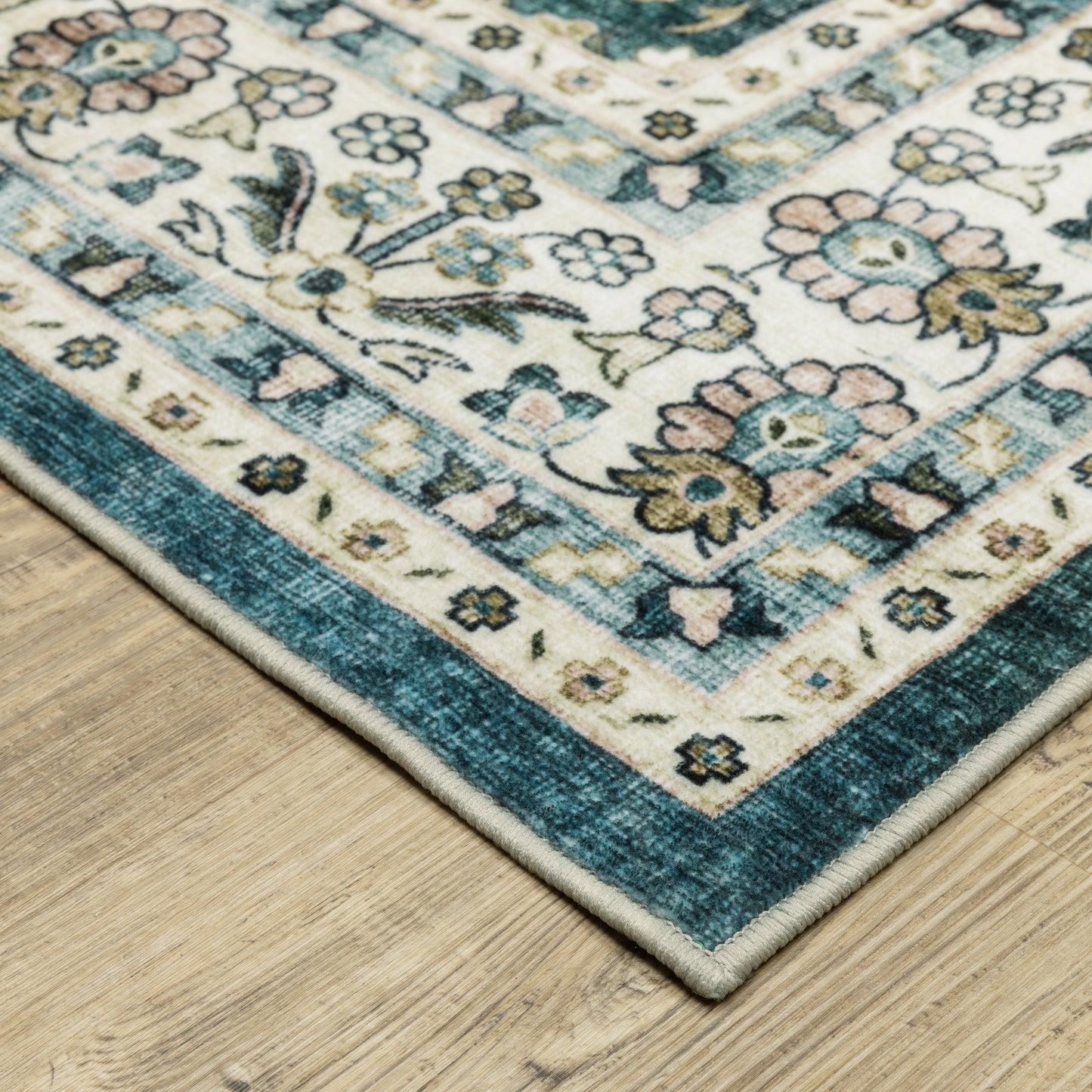 SUMTER SUM08 Teal Rug - ORIENTAL WEAVERS