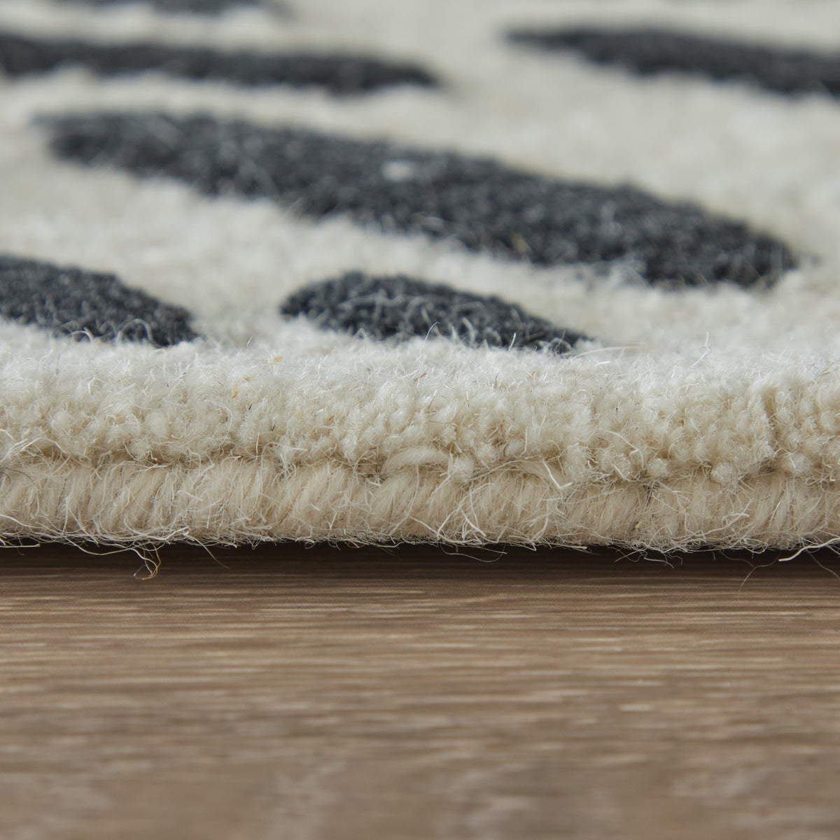 Winston Modern Abstract Ivory/Black - Feizy Rug