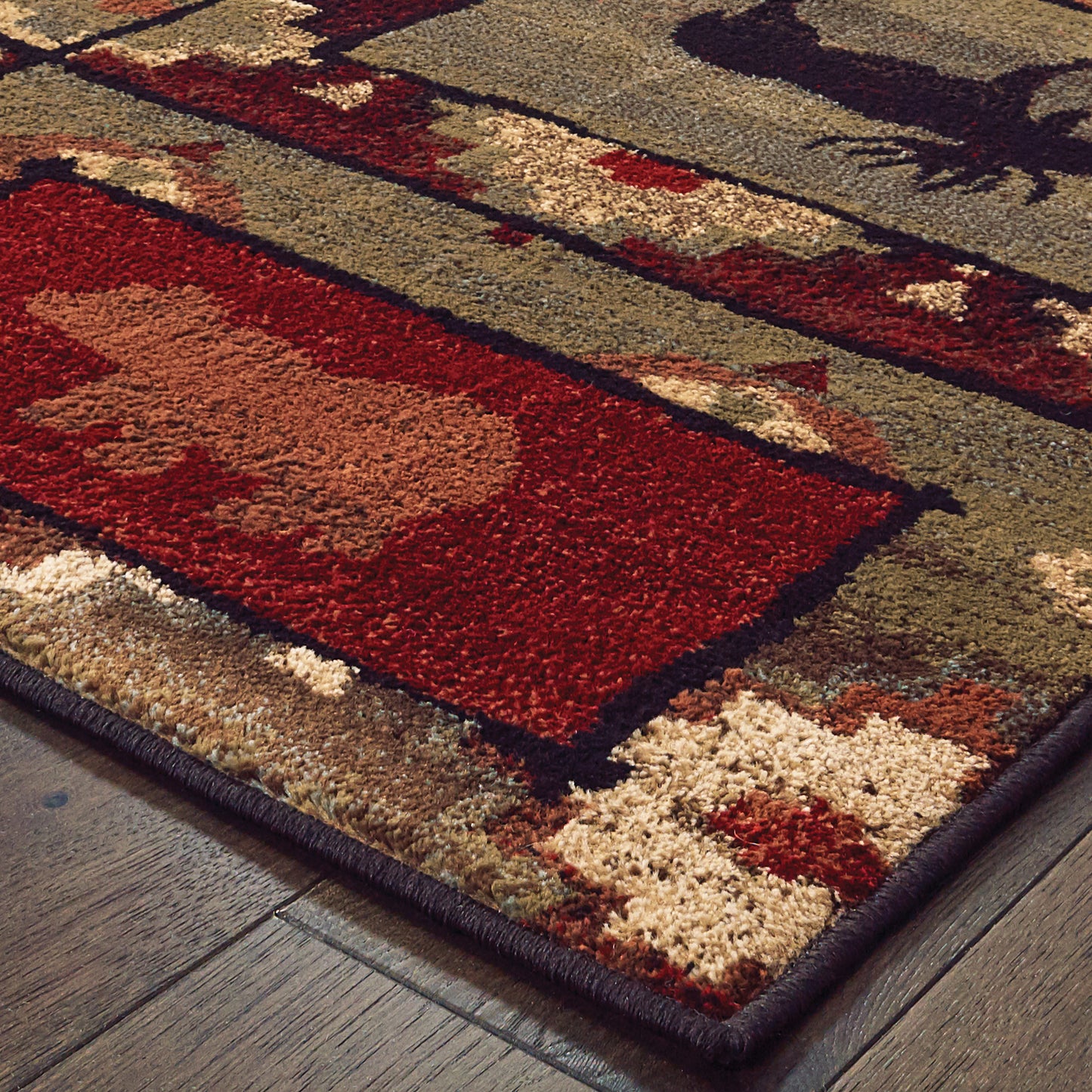 WOODLANDS 9601D Brown Rug - ORIENTAL WEAVERS