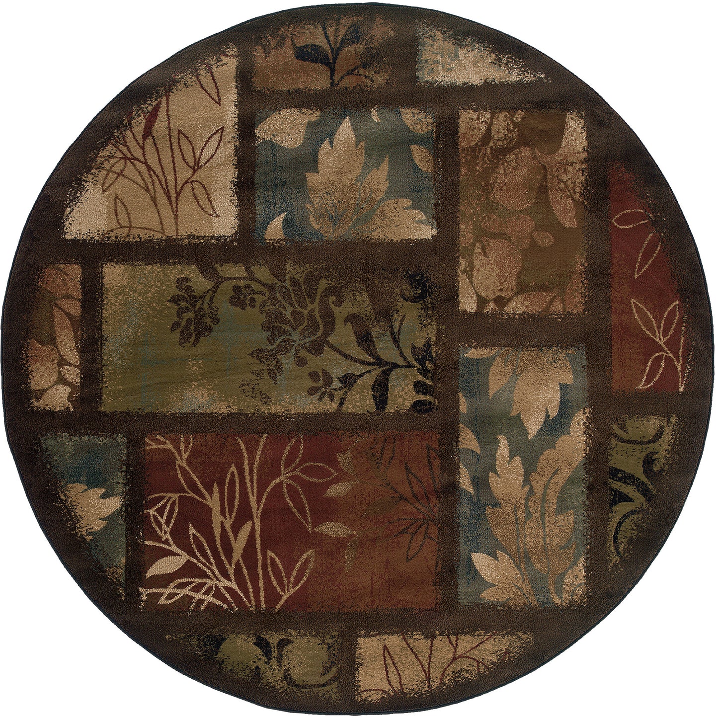 HUDSON 1699G Brown, Brown Rug - Oriental Weavers