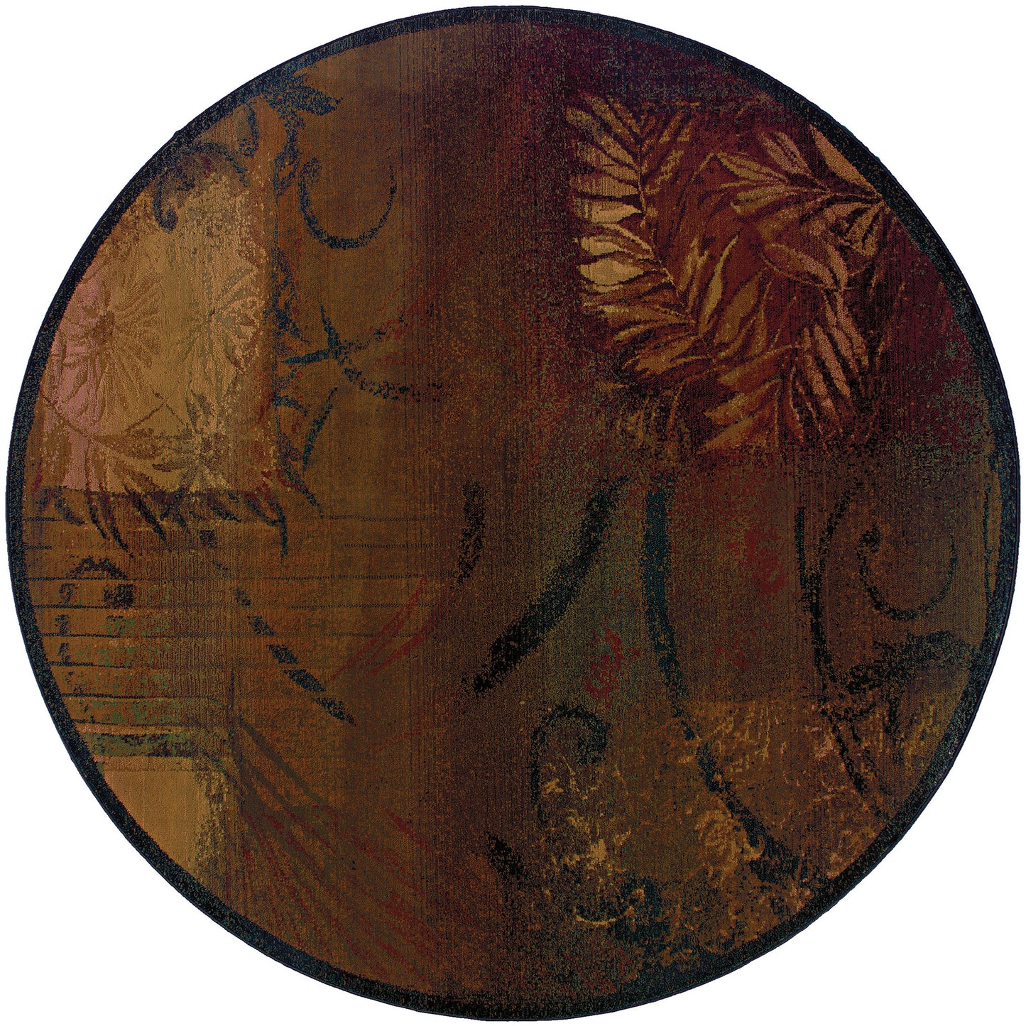 KHARMA II 1163B Brown, Gold Rug - Oriental Weavers