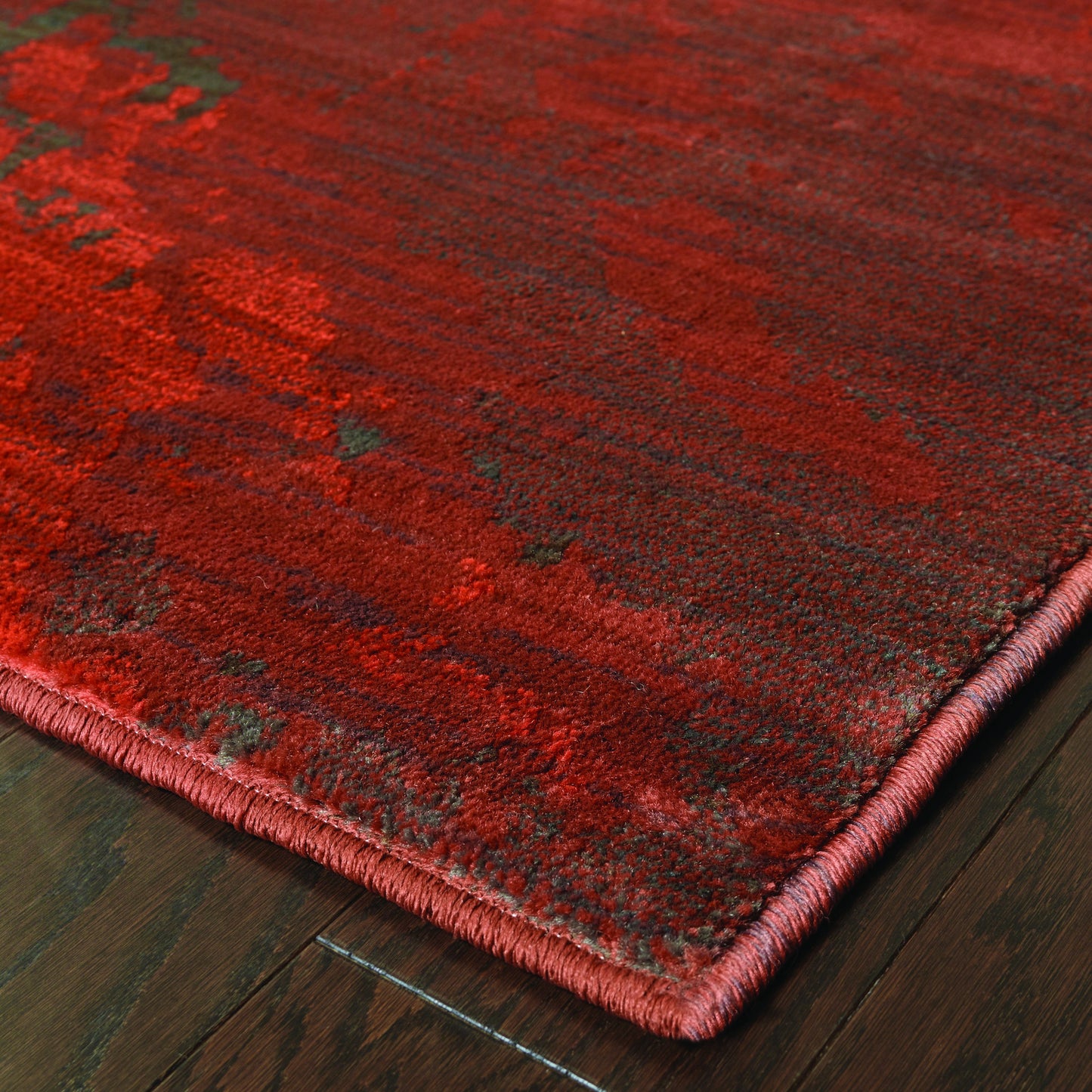SEDONA 6367B Red, Charcoal Rug - Oriental Weavers