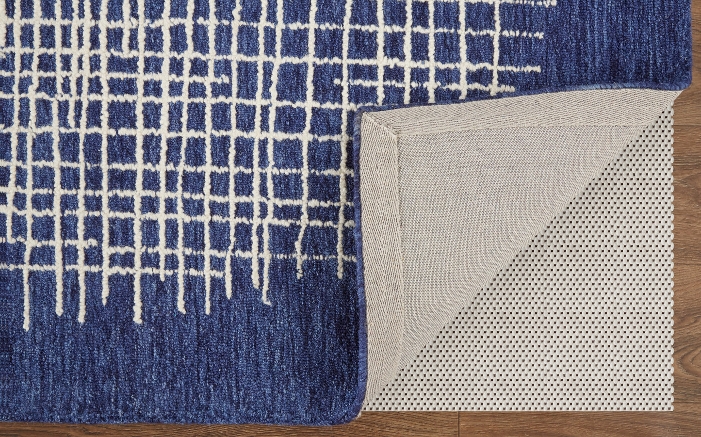 Maddox Transitional/Casual Abstract Blue/Ivory - Feizy Rug
