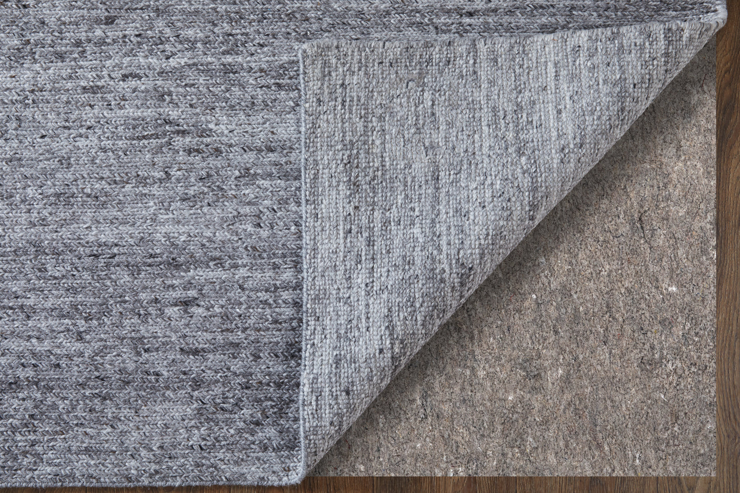 Finley Modern/Casual Solid/Distressed Gray/Ivory - Feizy Rug