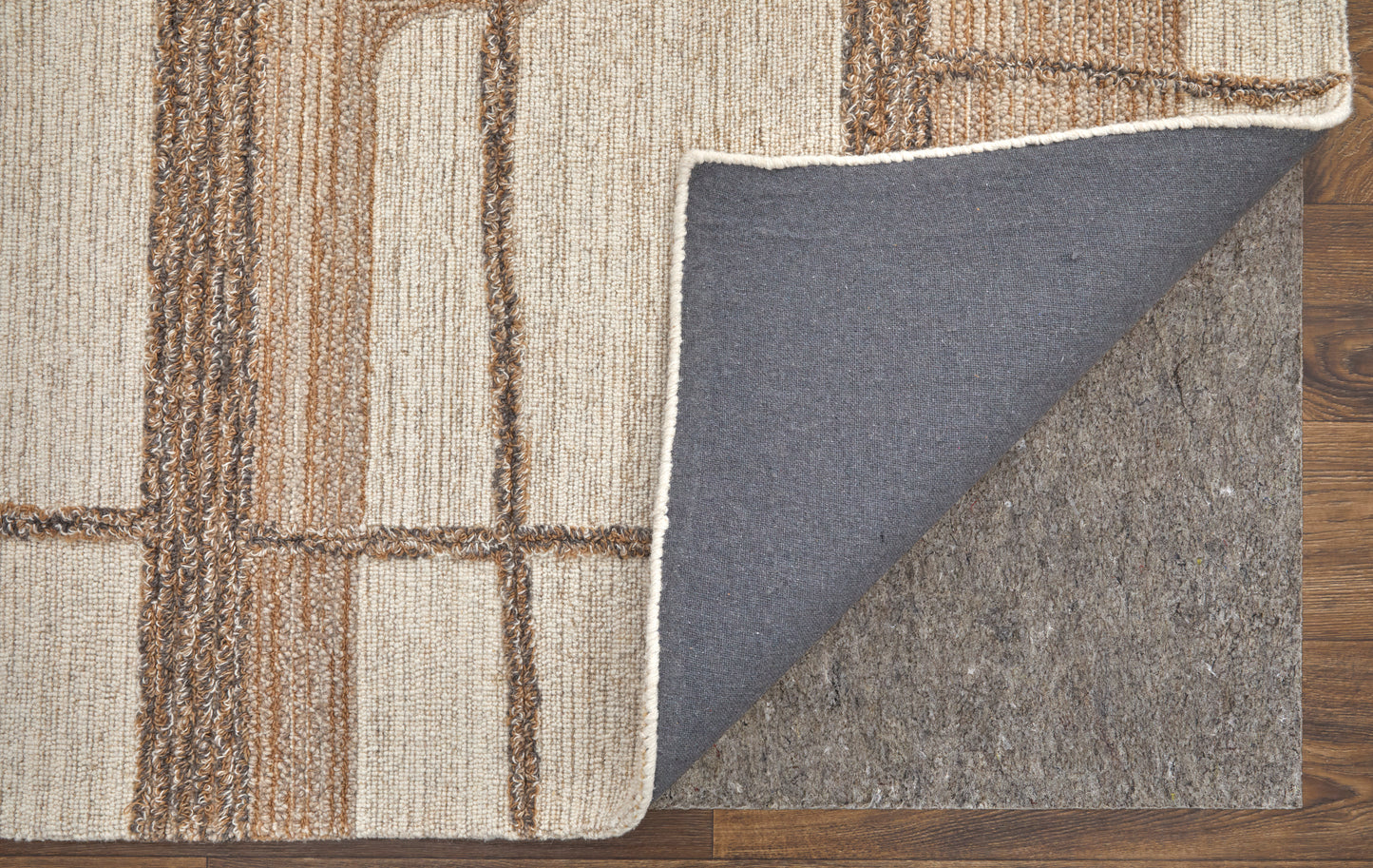 Pollock Modern/Casual/Global Ivory/Brown/Tan Area Rug