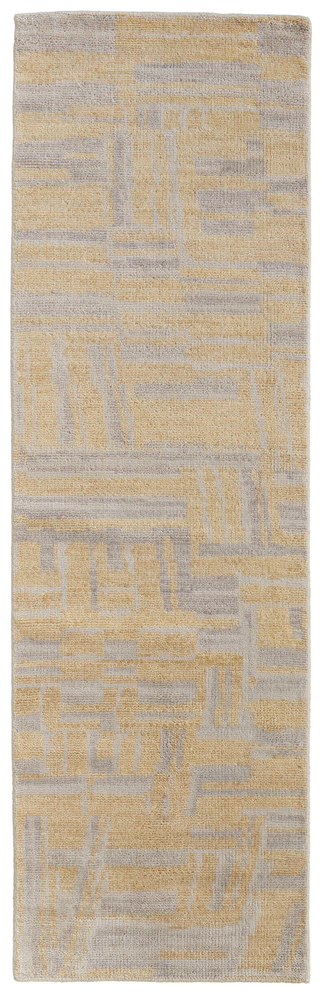 Weatherfield Transitional/Casual Abstract Gold/Gray - Feizy Rug