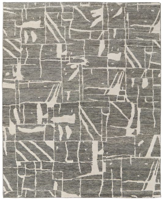 Sutton Transitional/Industrial/Casual Taupe/Ivory Area Rug
