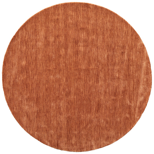 Luna Modern/Casual Orange Round Rug