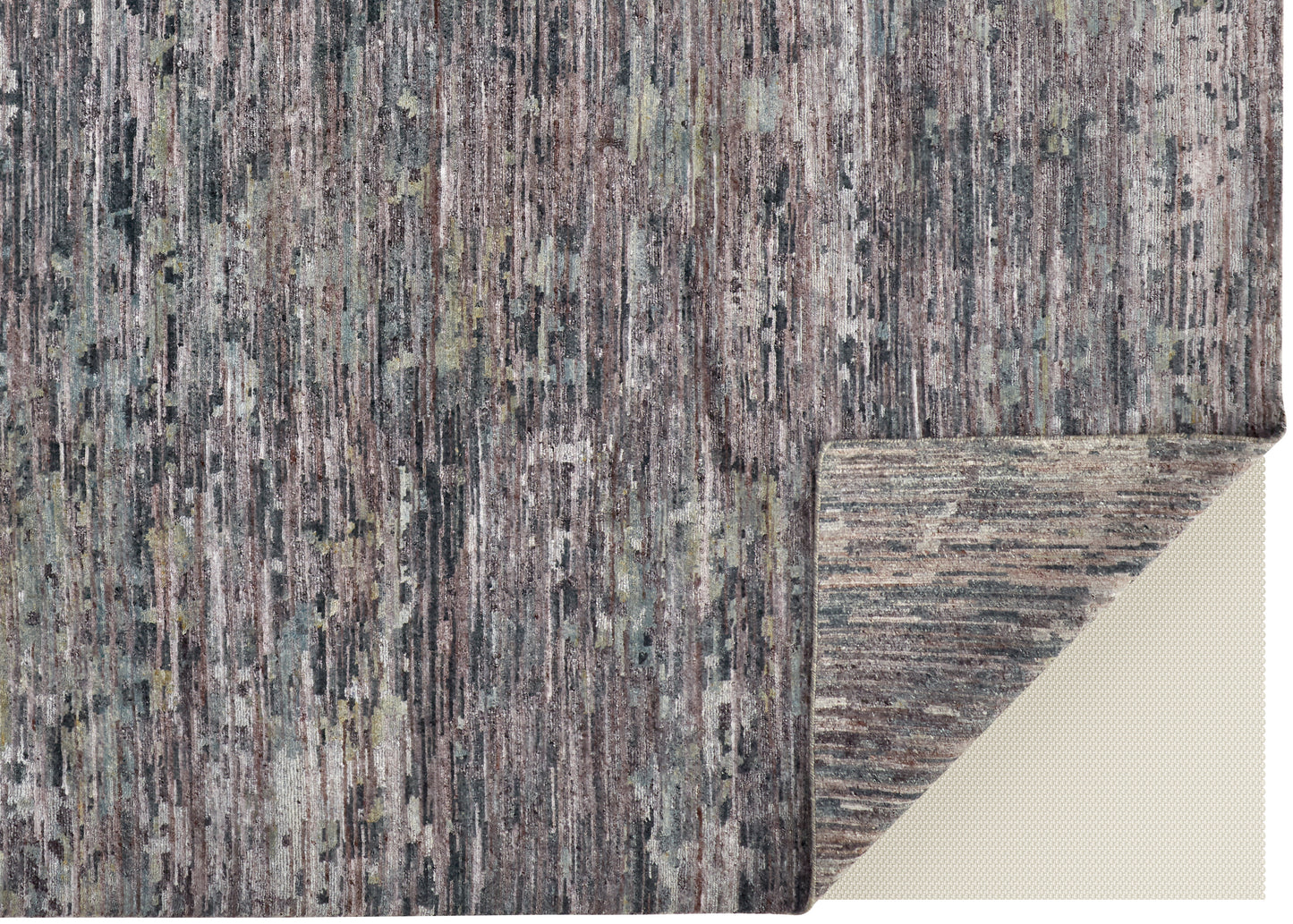 Conroe Modern/Casual/Industrial Blue/Gray Runner  Feizy Rugs Small Parcel,Feizy Rugs,Conroe,Blue/Gray,2'6" x 8',Runner,Wool/Viscose,Modern/Casual/Industrial,India