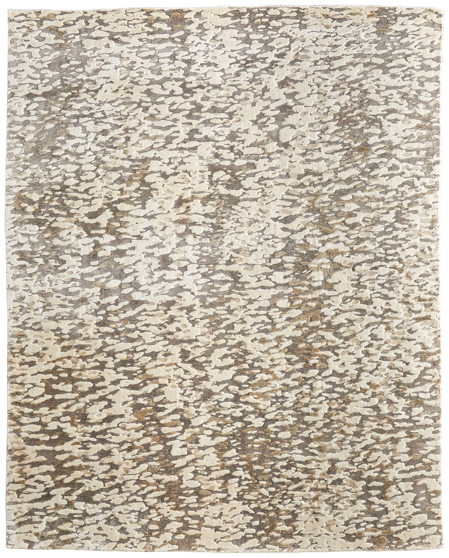 Braden Modern/Industrial/Casual Abstract/Watercolor Tan/Taupe - Feizy Rug