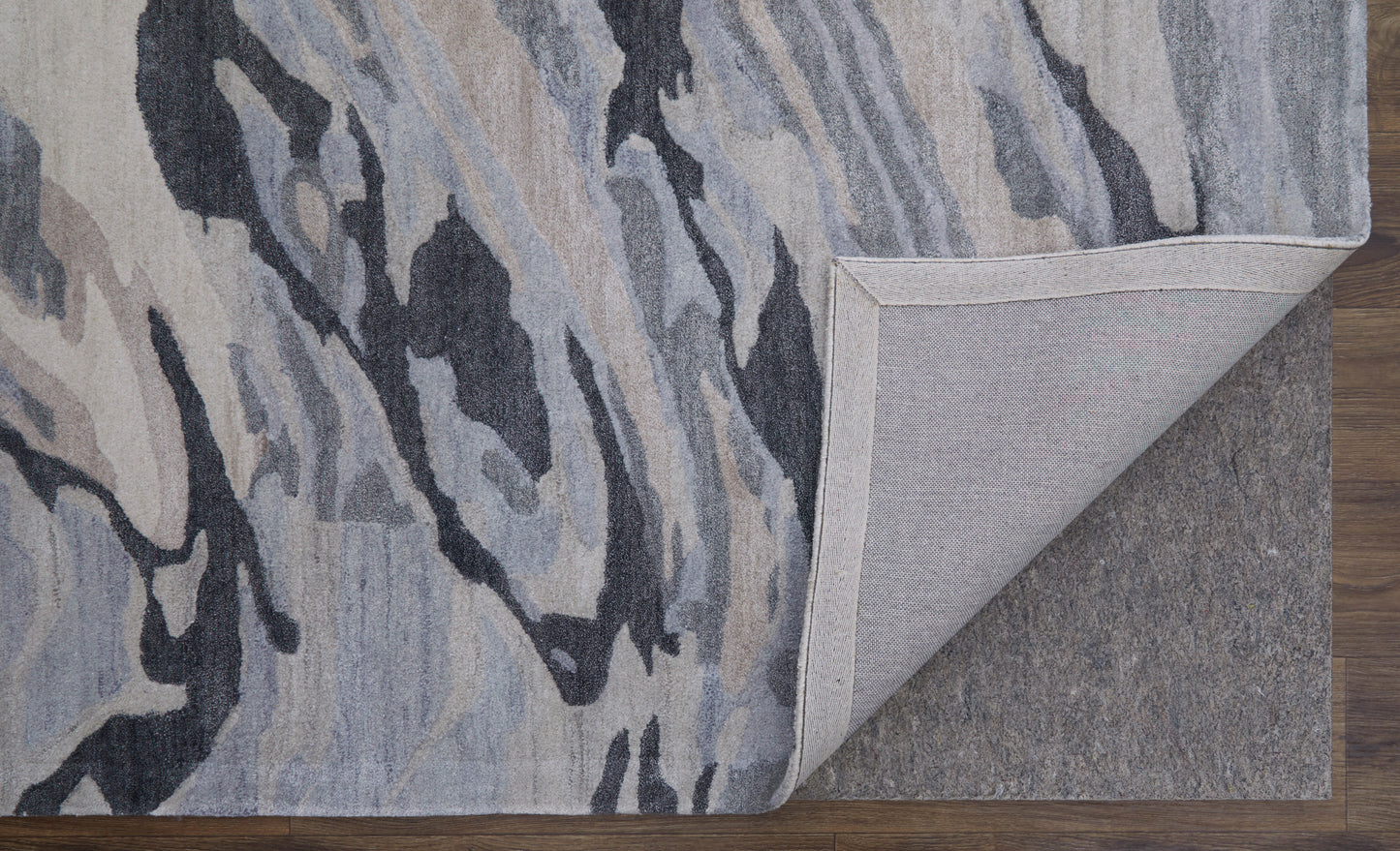 Dryden Transitional/Industrial/Casual Abstract/Watercolor Blue/Gray/Taupe - Feizy Rug