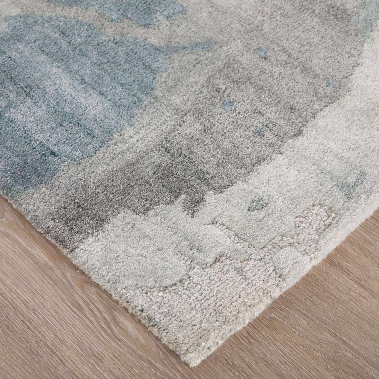 Kendall Modern/Bohemian & Eclectic Abstract/Watercolor Blue/Gray - Feizy Rug