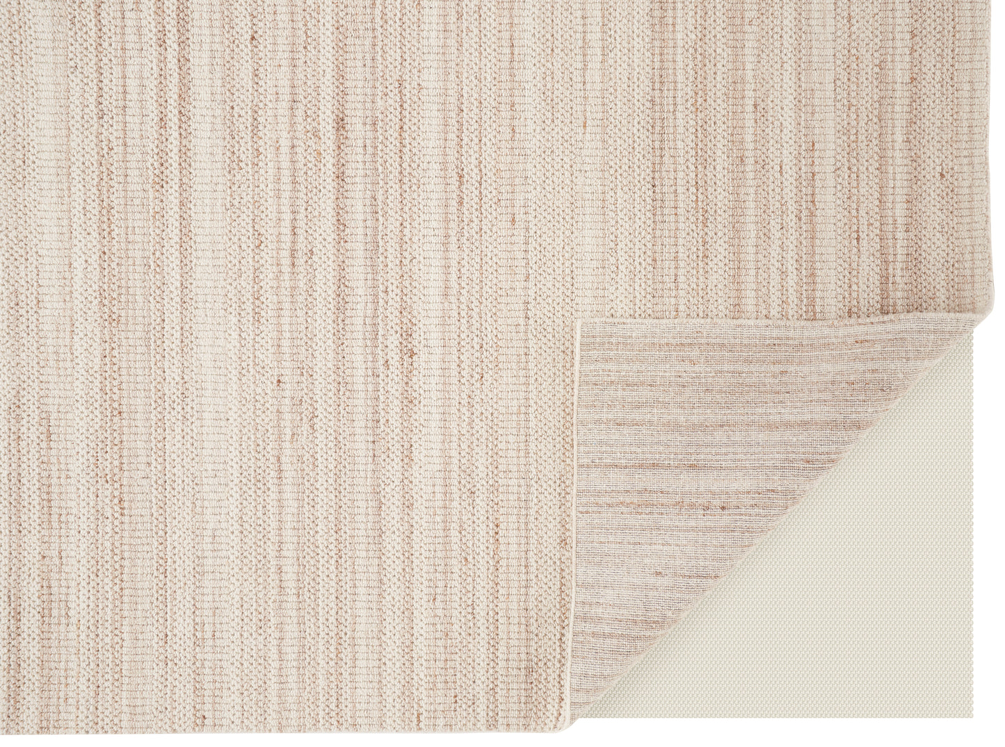 Keaton Transitional/Casual/Scandinavian Solid/Stripes Ivory - Feizy Rug