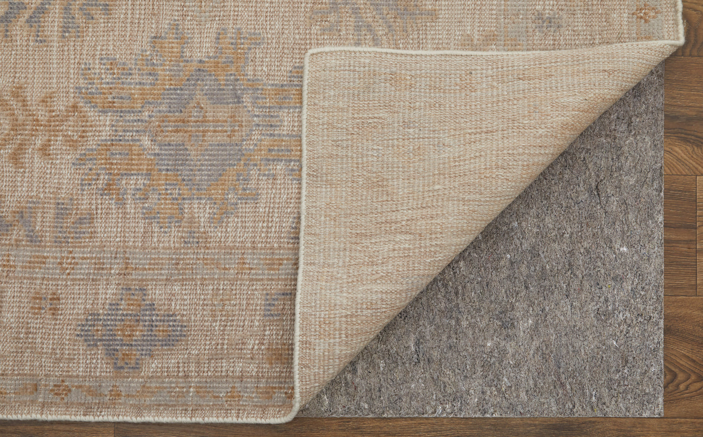 Wendover Transitional/Vintage/Rustic Ivory/Tan/Blue Accent Rug