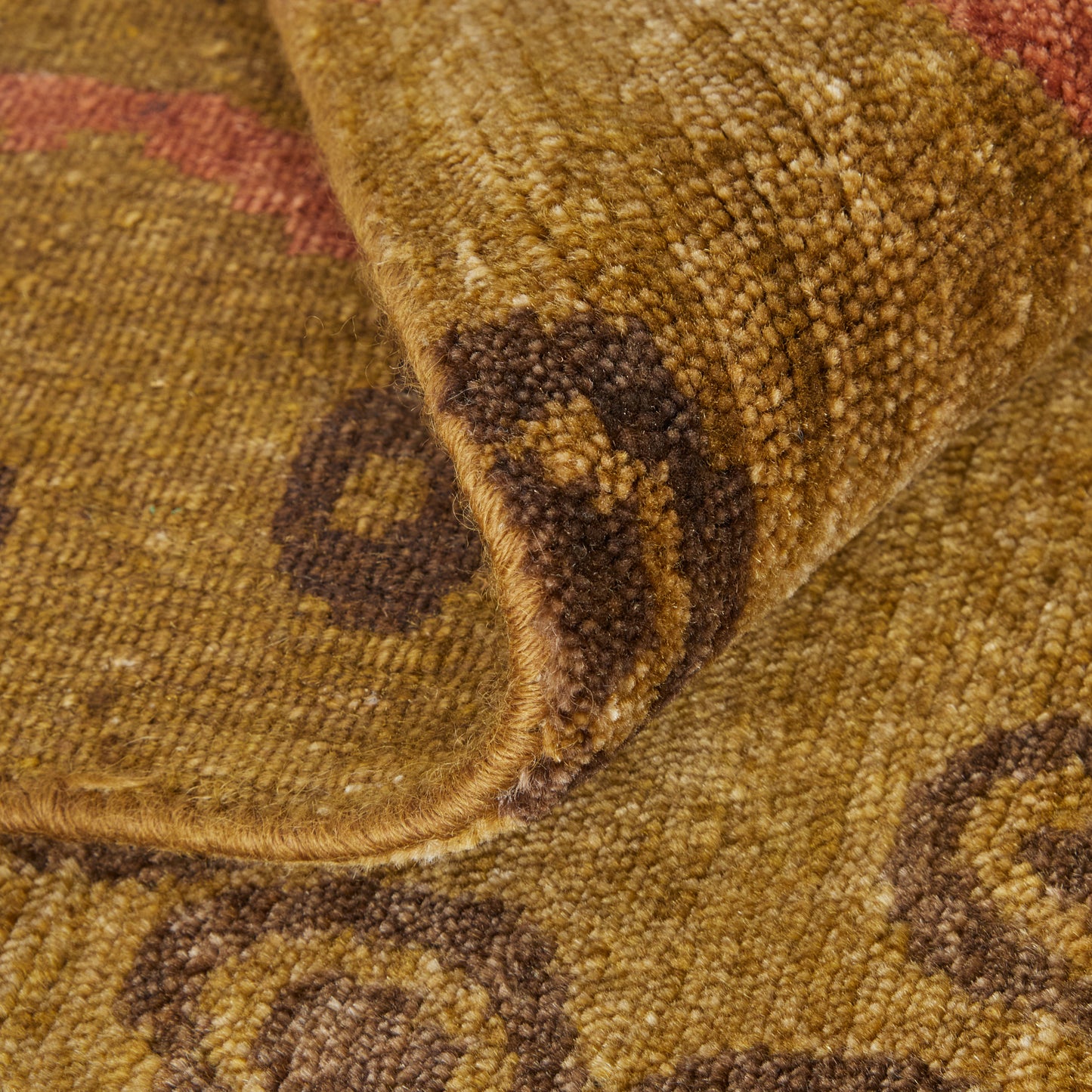 Cordonnet Transitional/Casual Floral & Botanical Green/Brown/Orange - Feizy Rug