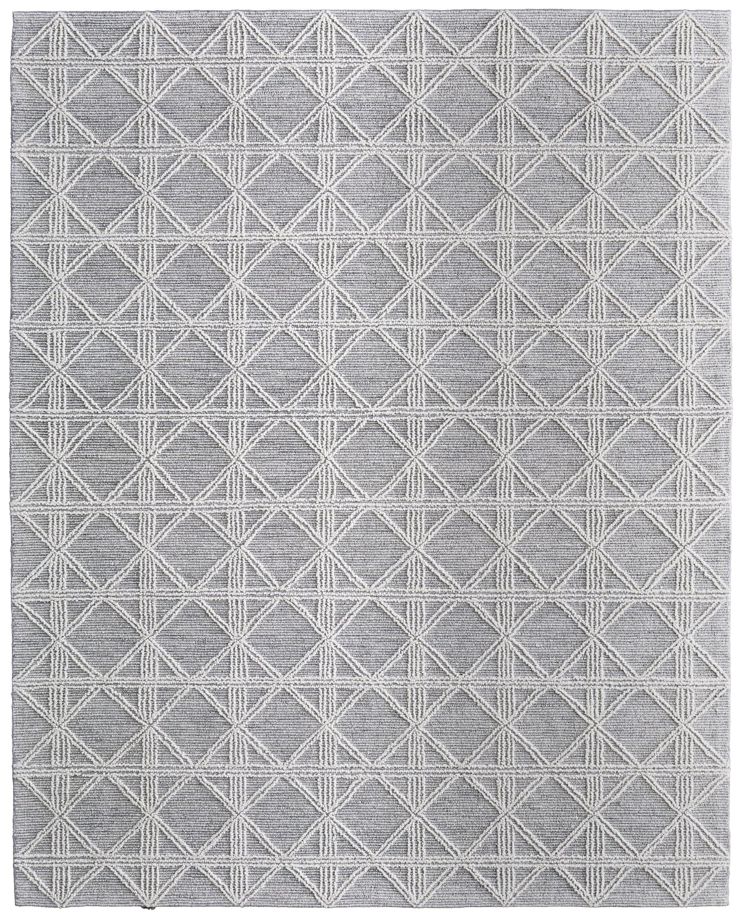 Corwin Modern/Global Geometric/Diamond Gray/Ivory - Feizy Rug