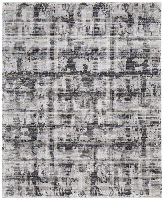 Sonora Modern/Industrial/Bohemian & Eclectic Gray/Ivory Accent Rug  Feizy Rugs Small Parcel,Feizy Rugs,Sonora,Gray/Ivory,2' x 3',Accent Rug,Polypropylene/Polyester/Viscose,Modern/Industrial/Bohemian & Eclectic,Turkey