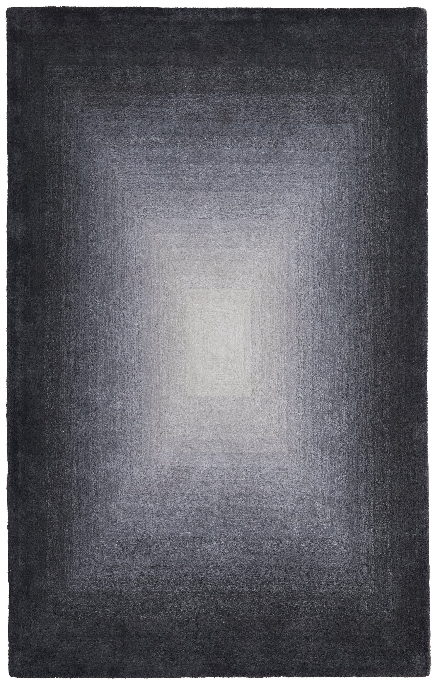 Katya Modern/Industrial/Casual Black/White/Gray Accent Rug
