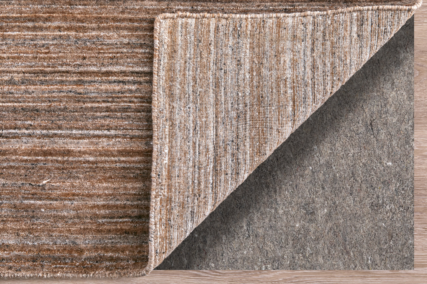 Lakewood Modern/Casual Solid/Distressed/Stripes Brown/Black/Gray - Feizy Rug