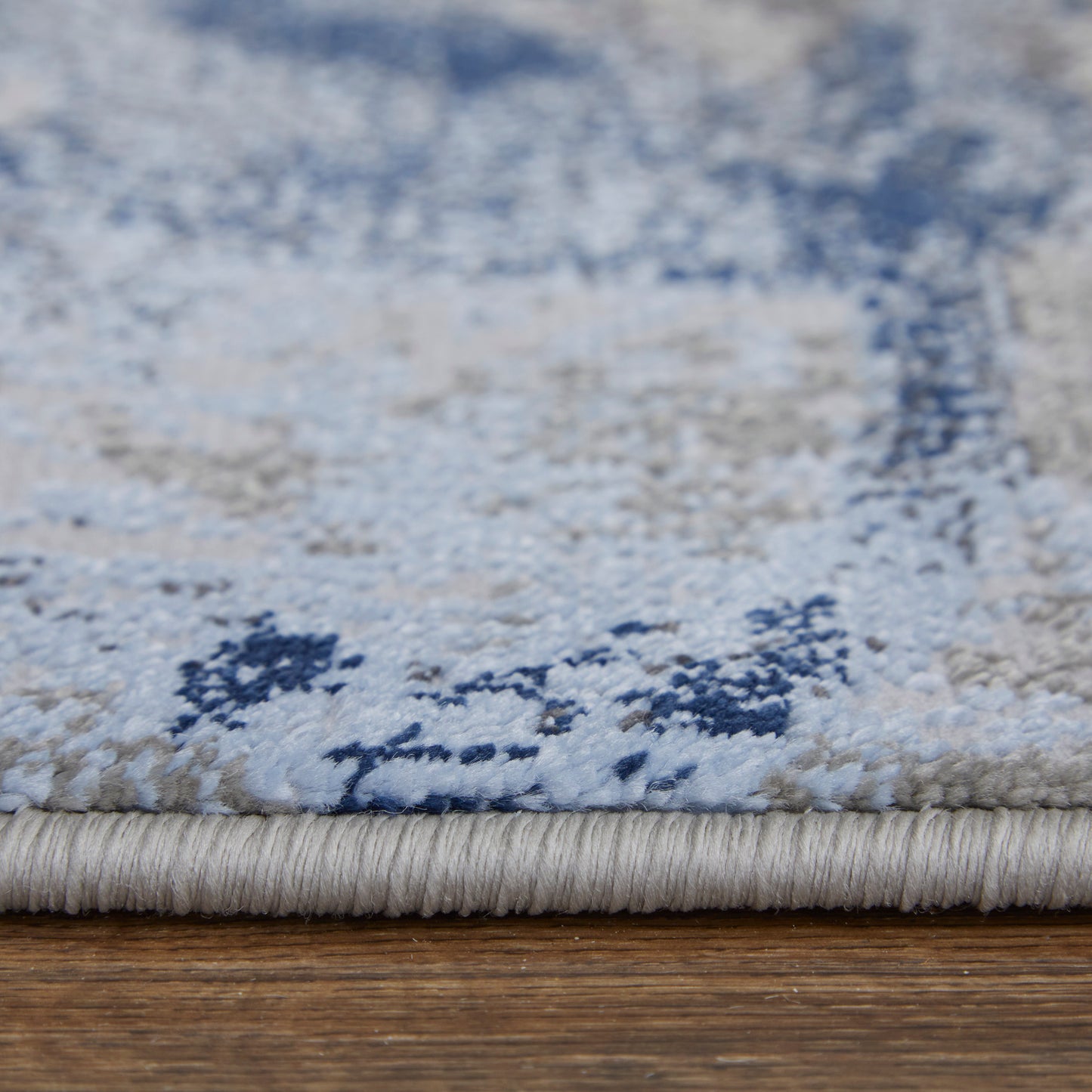 Gaspar Modern/Industrial/Country Abstract/Watercolor Blue/Gray/White - Feizy Rug