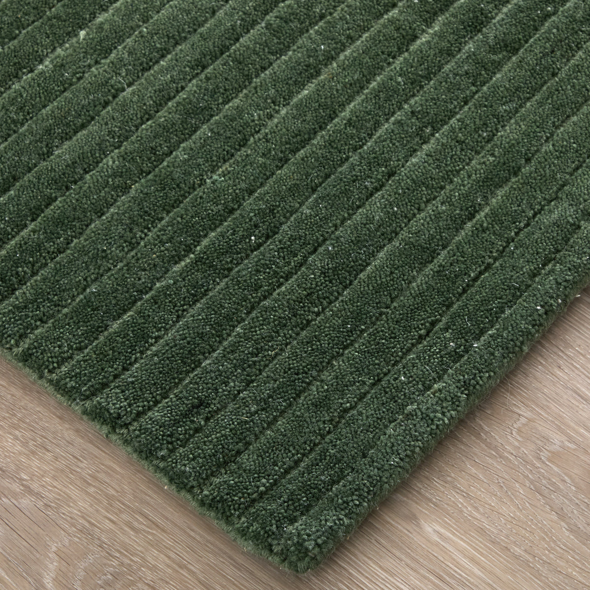 Cornerstone Modern/Casual Solid/Stripes Green - Feizy Rug