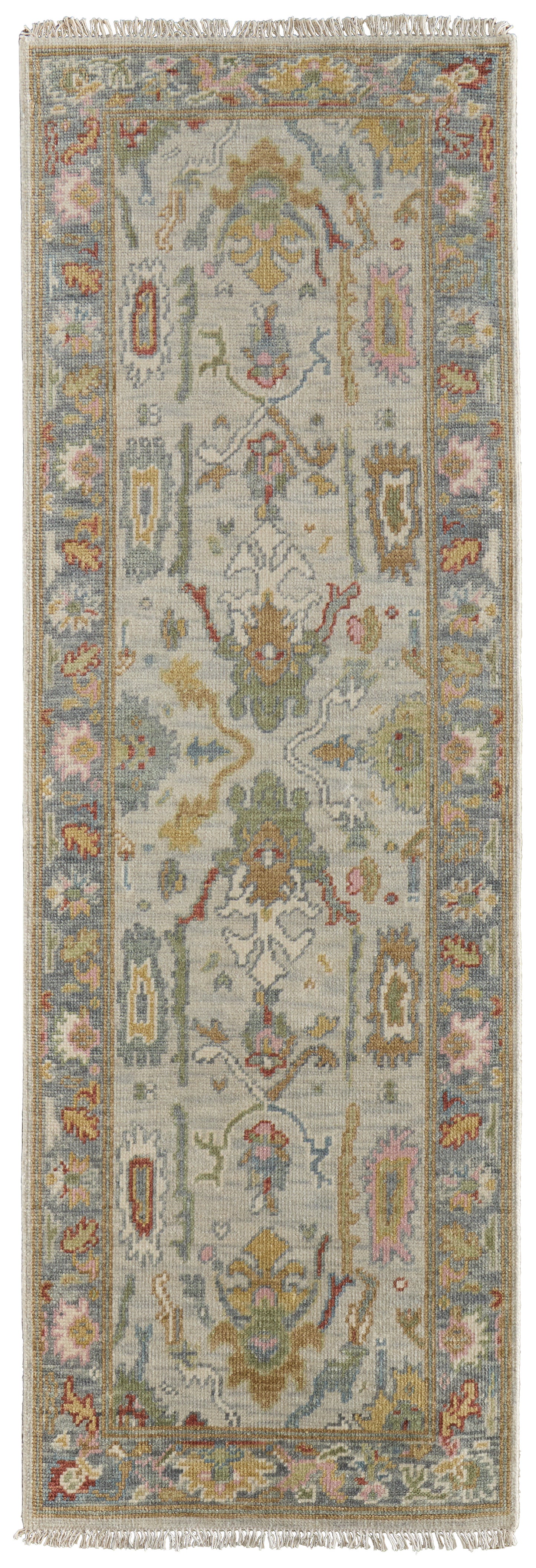 Karina Traditional/Persian/Craftsman Persian/Bordered/Abstract Blue/Gray/Gold - Feizy Rug